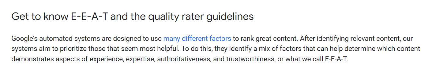 Get To Know E E A T And The Quality Rater Guidelines