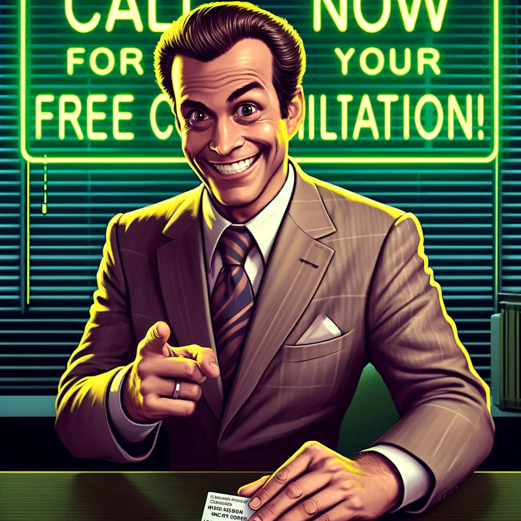 Law Firm Content Sleazy Lawyer